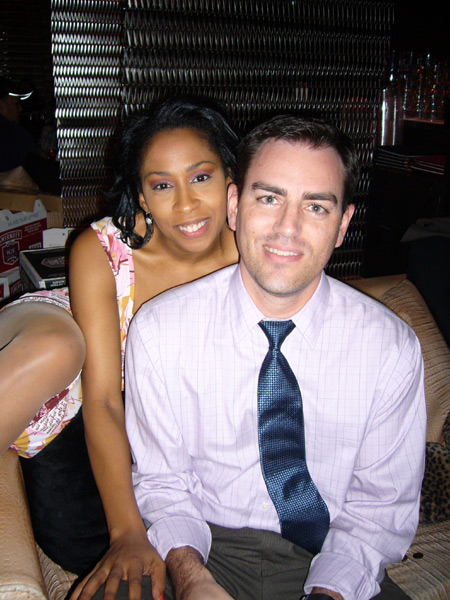 With husband/attorney Don Bennett at Brown Sugar Club in Taipei, 2006